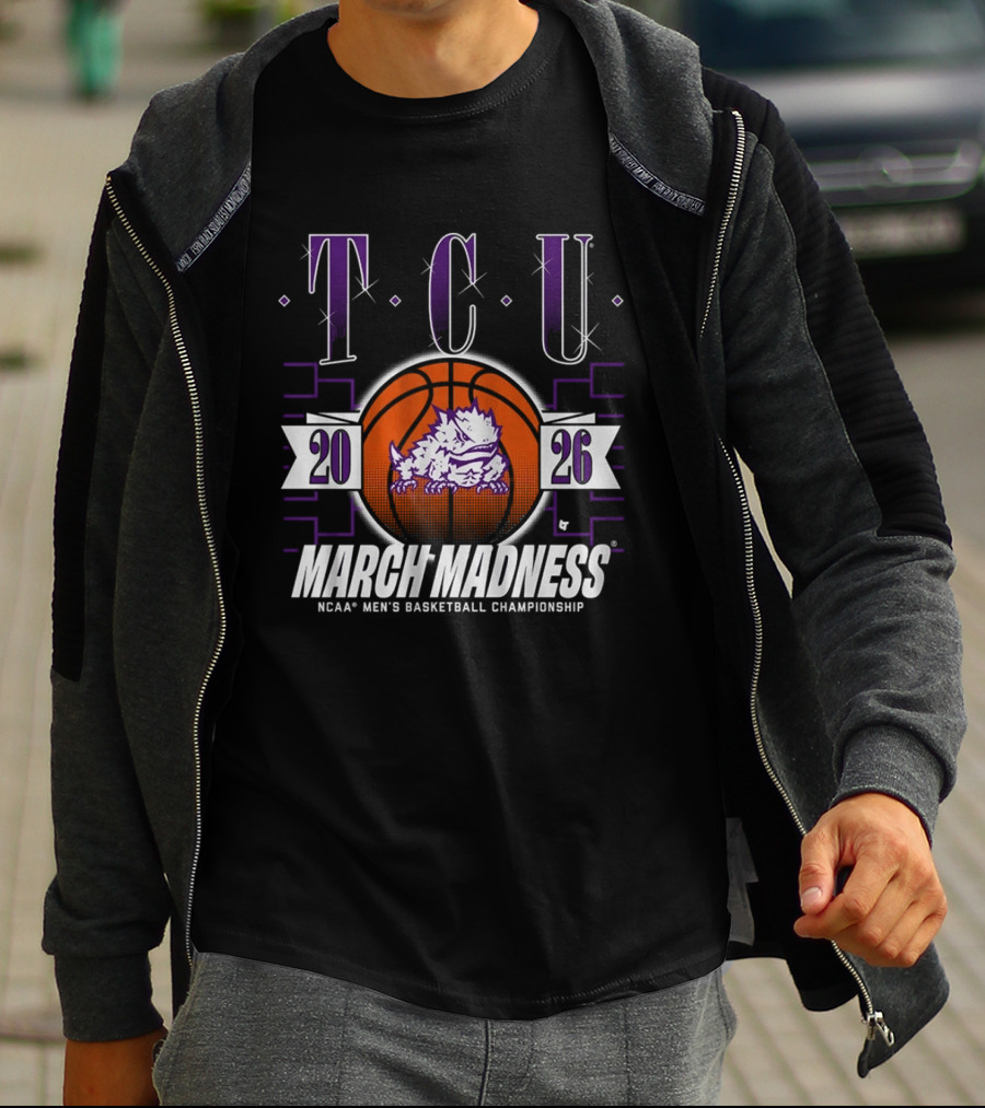 TCU Horned Frogs 2026 NCAA Men's Basketball Championship March Madness T-Shirt