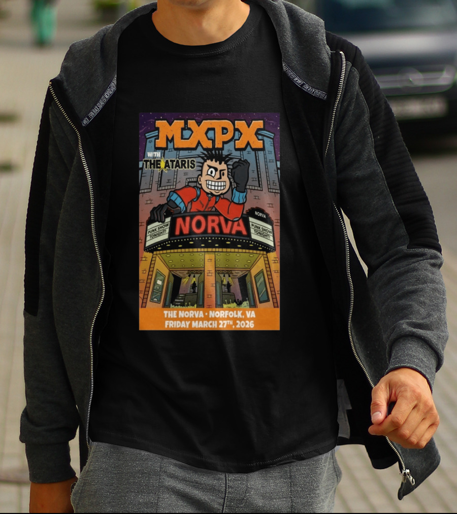 MxpX Norfolk VA Norva Punk Show March 27 2026 With The Ataris T-Shirt