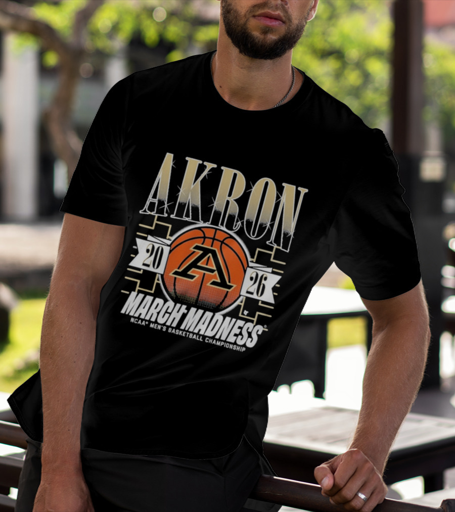 Akron 2026 March Madness NCAA Men's Basketball Championship T-Shirt