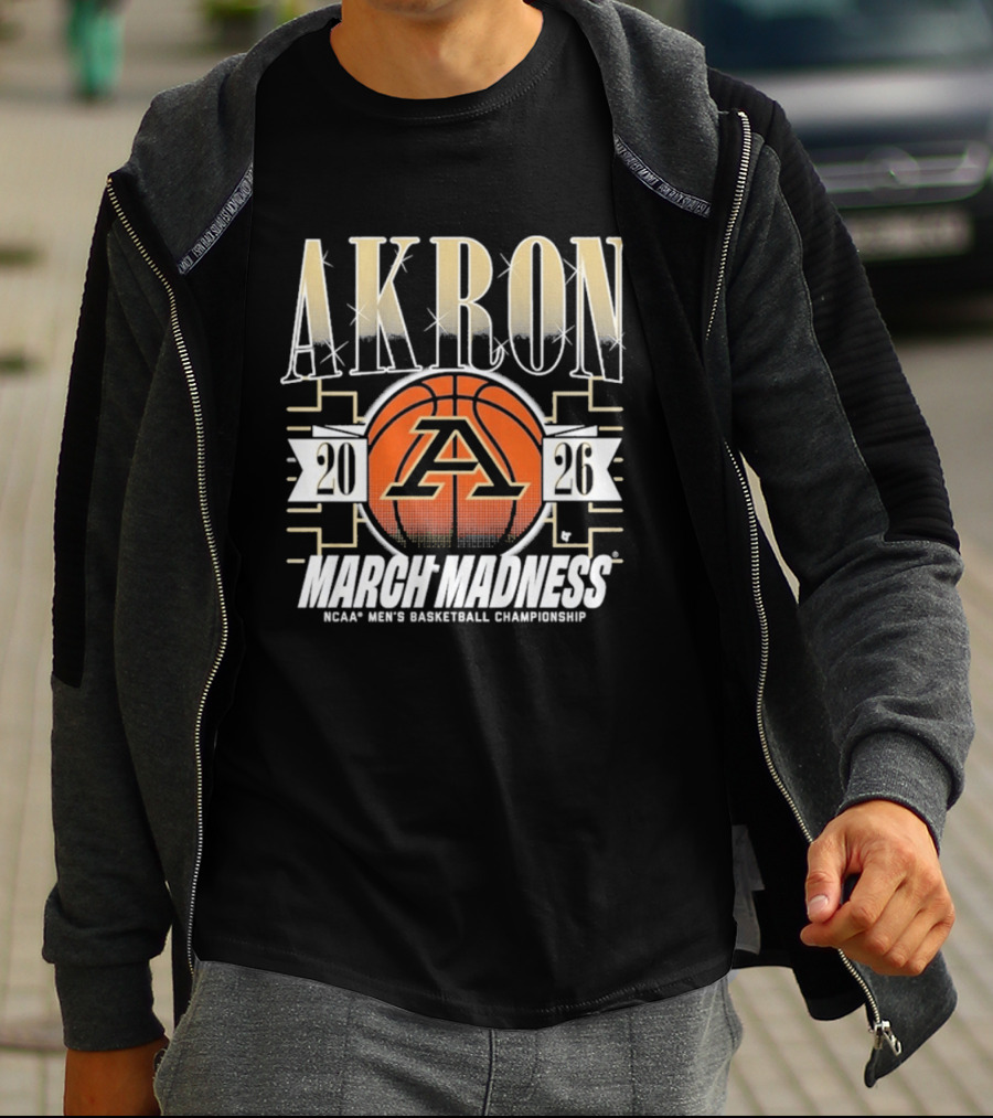 Akron 2026 March Madness NCAA Men's Basketball Championship T-Shirt