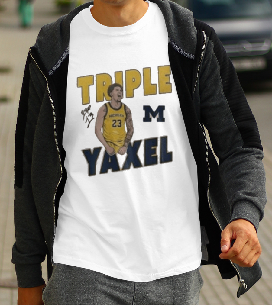 Michigan Triple M Yaxel 23 Basketball Jersey T-Shirt