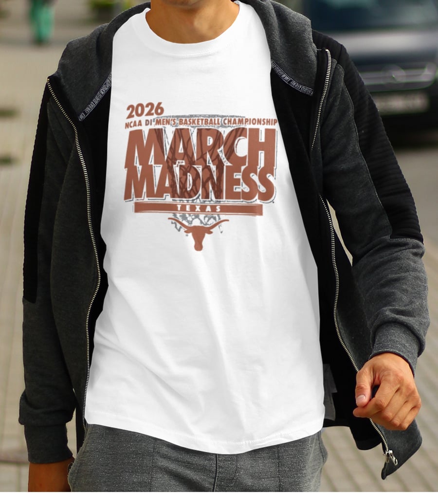 Texas Longhorns 2026 NCAA DI Men's Basketball Championship March Madness Texas T-Shirt