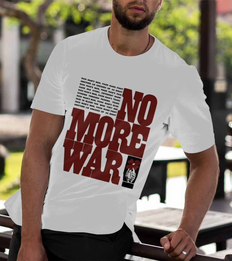 No More War Wear The Peace Flower Grenade T-Shirt