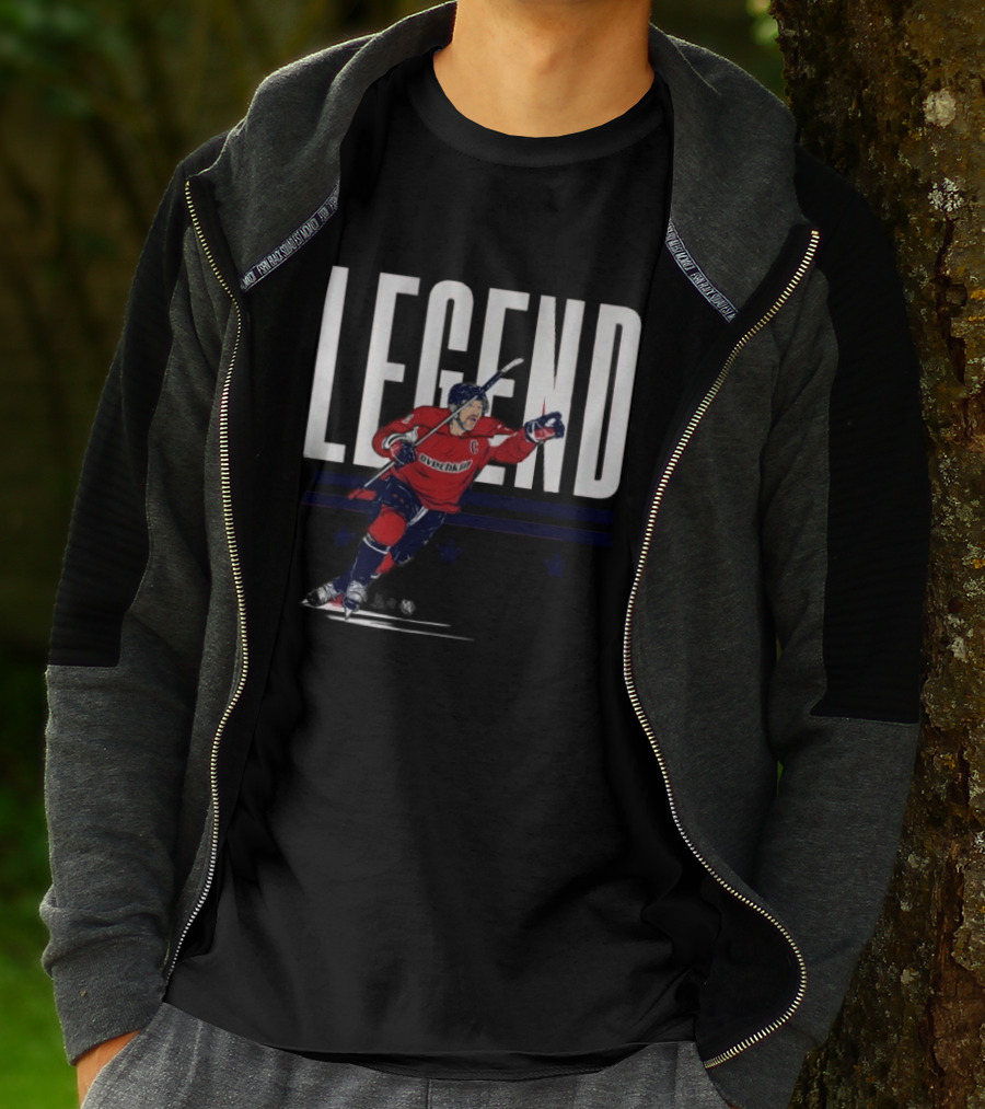 Alex Ovechkin Legend Hockey Captain Red Jersey T-Shirt
