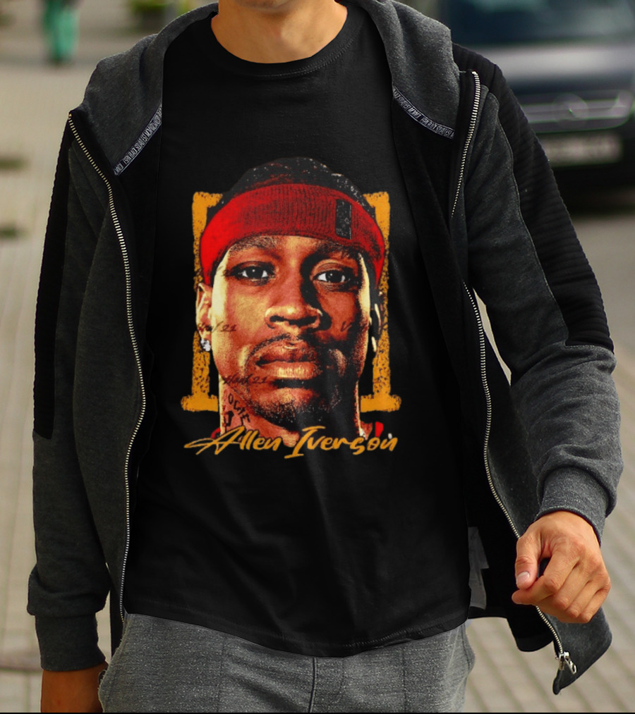 Allen Iverson Philadelphia 76ers Big Face NBA T-Shirt
