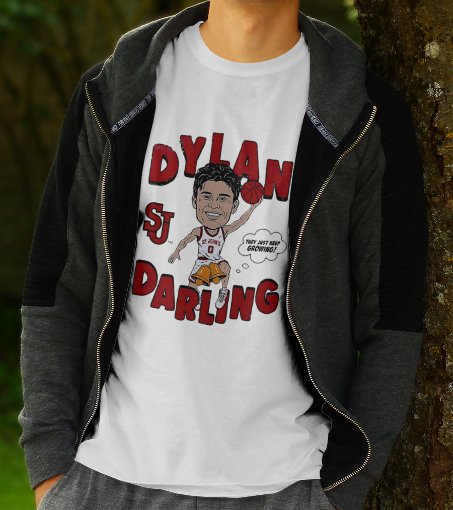 Dylan Darling St. John's Red Storm Caricature Comic T-Shirt