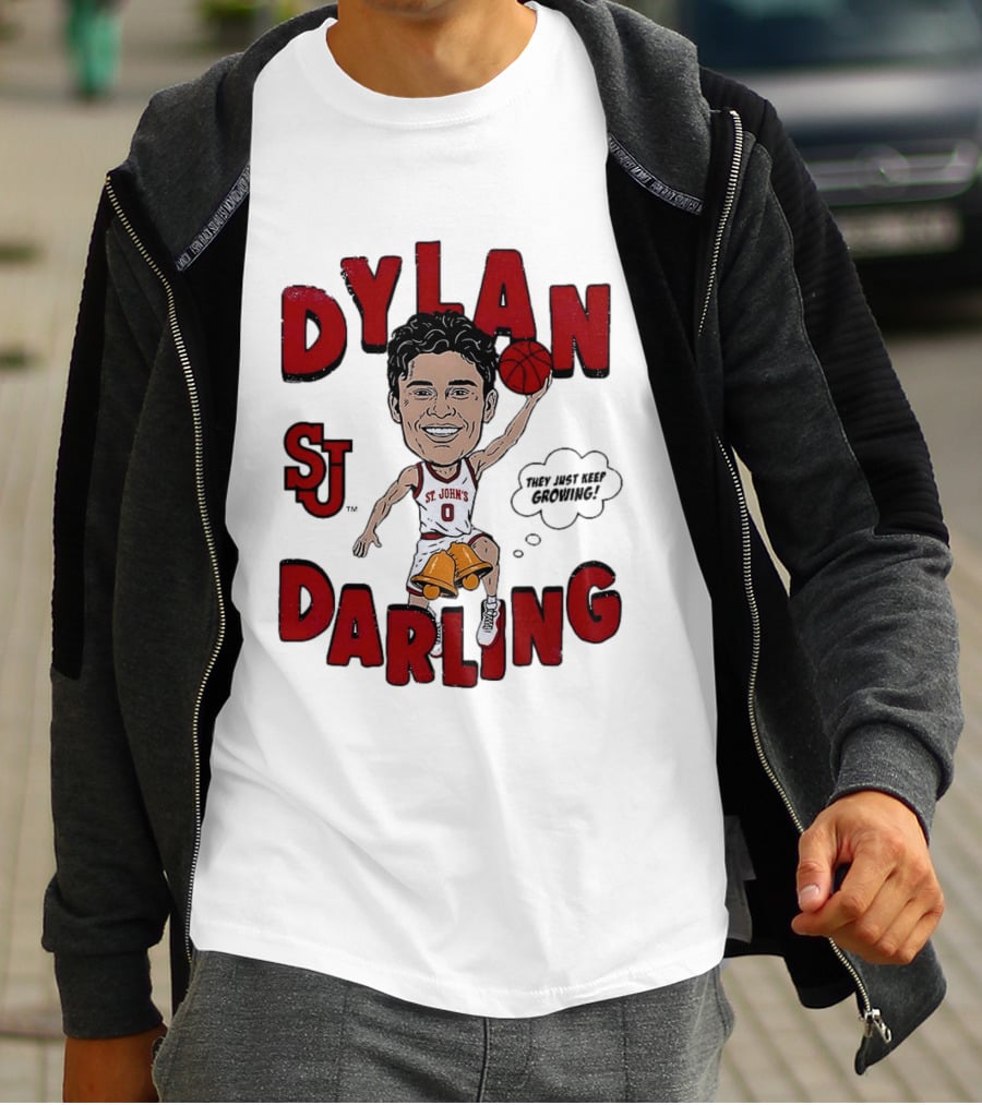 Dylan Darling St. John's Red Storm Caricature Comic T-Shirt