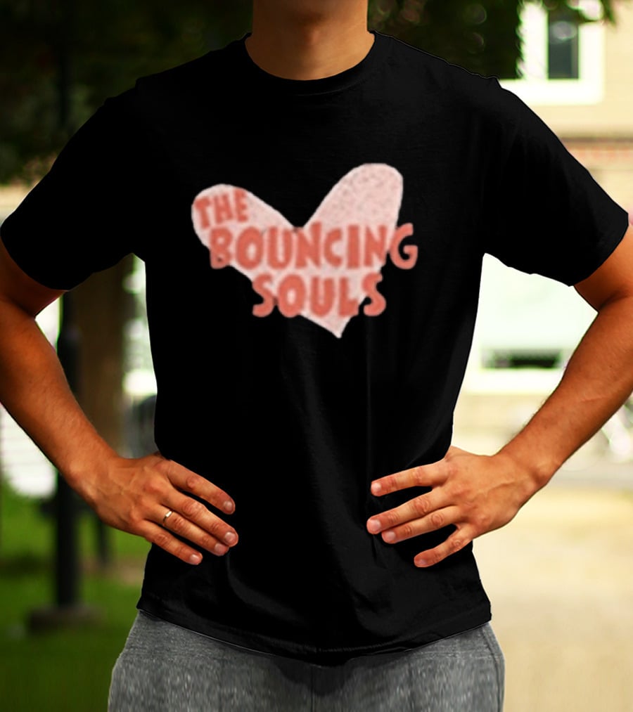 The Bouncing Souls Heart Shaped Hopeless Romantic T-Shirt