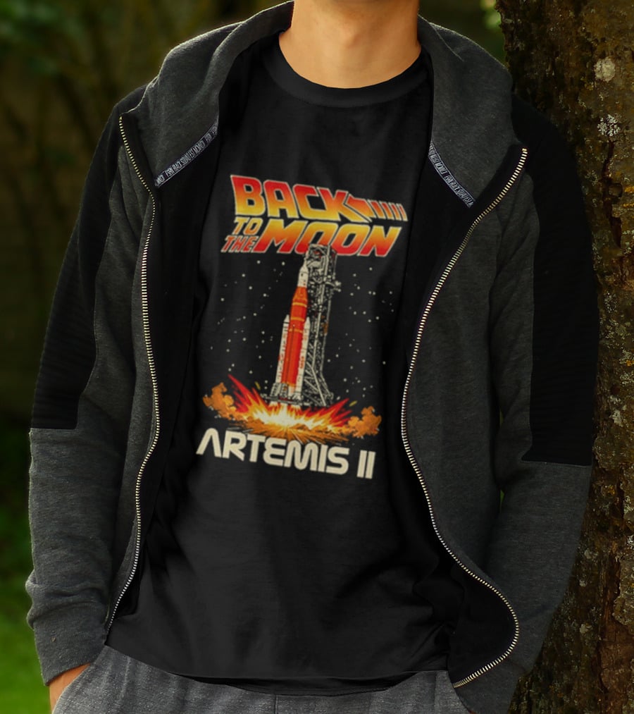Back To The Moon Artemis II Rocket Launch T-Shirt