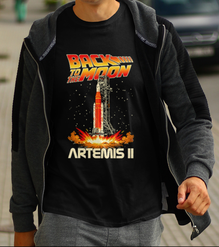 Back To The Moon Artemis II Rocket Launch T-Shirt