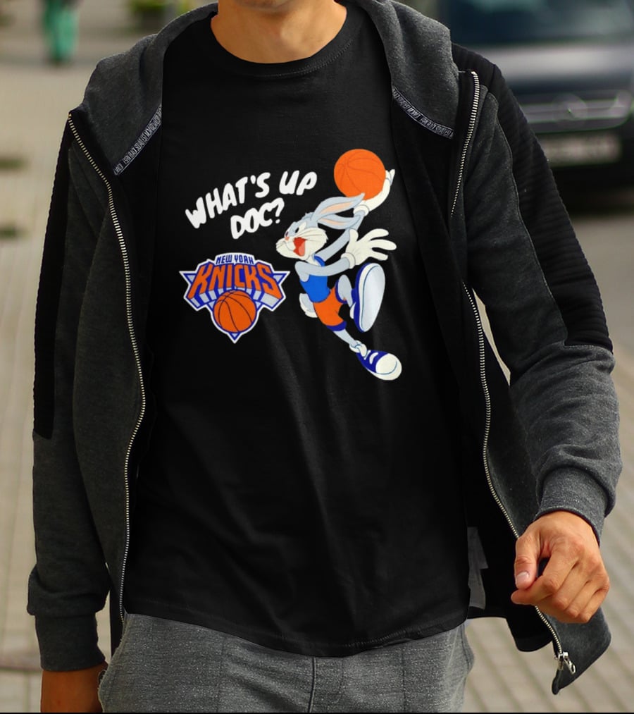Bugs Bunny New York Knicks What's Up Doc Basketball T-Shirt