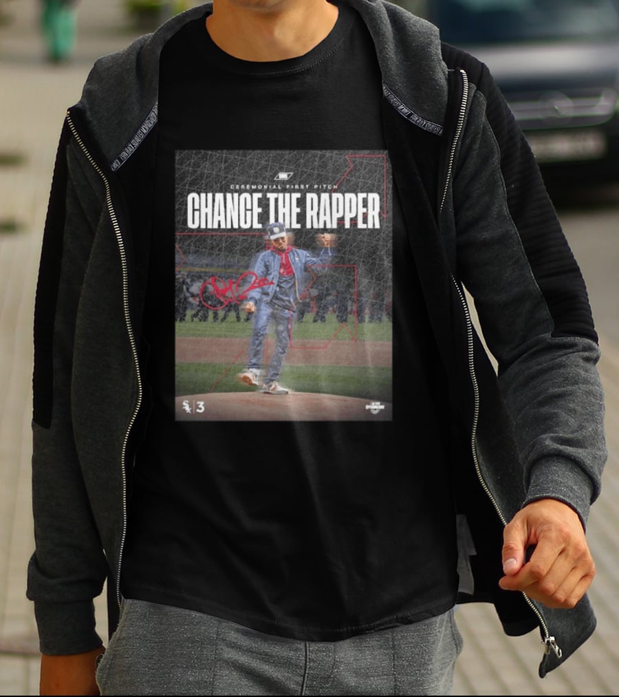 Chance The Rapper Ceremonial First Pitch Chicago White Sox Opening Day 2026 T-Shirt