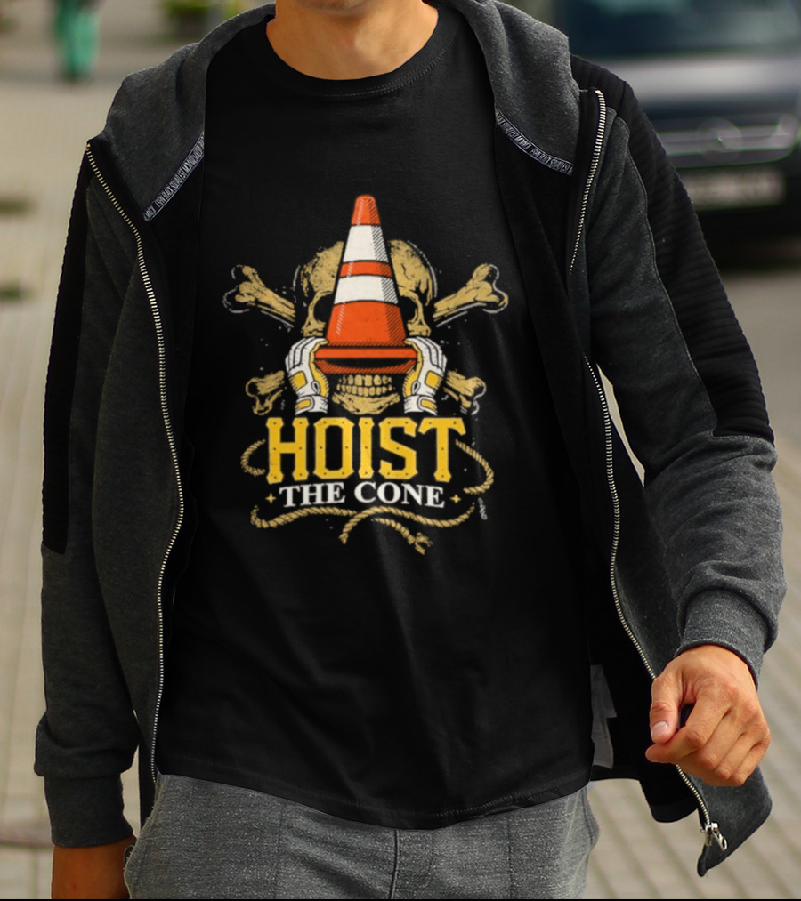 Hoist The Cone Skull Traffic T-Shirt