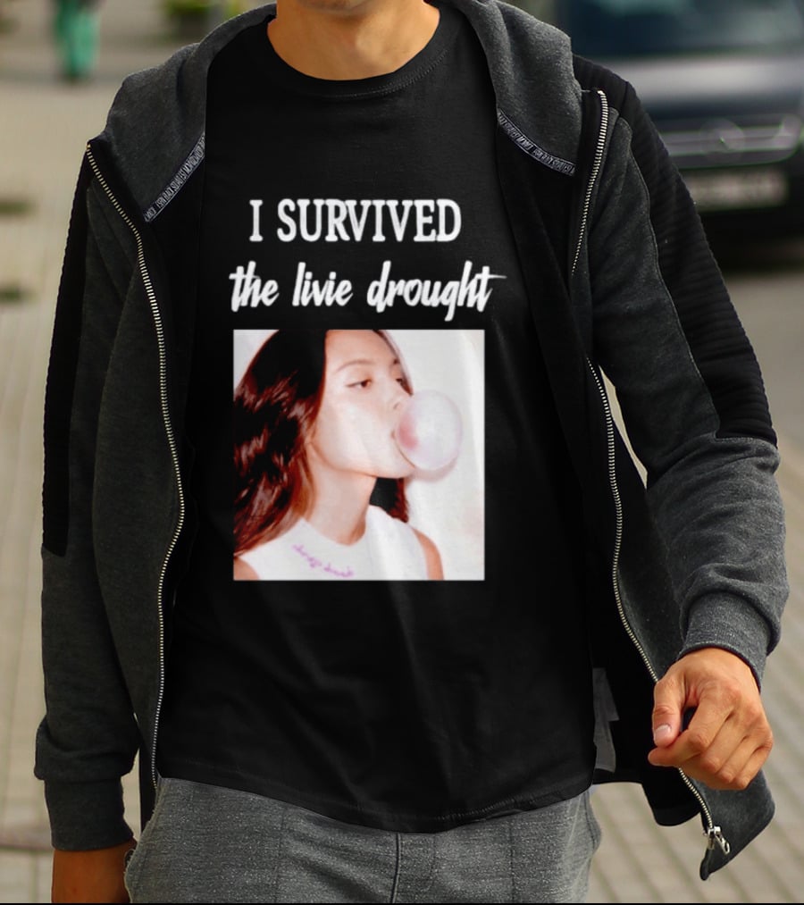 Olivia Rodrigo I Survived The Livie Drought Bubblegum Aesthetic T-Shirt