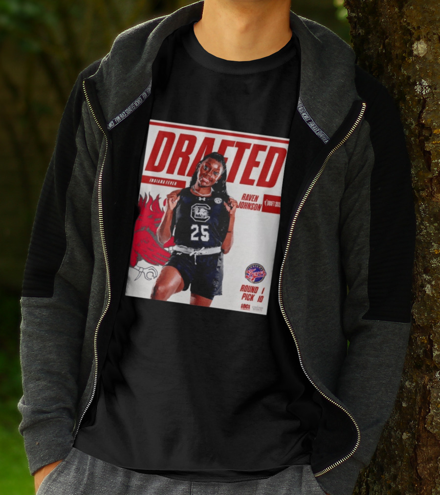 Raven Johnson Drafted Round 1 Pick 10 Indiana Fever WNBA 2026 T-Shirt