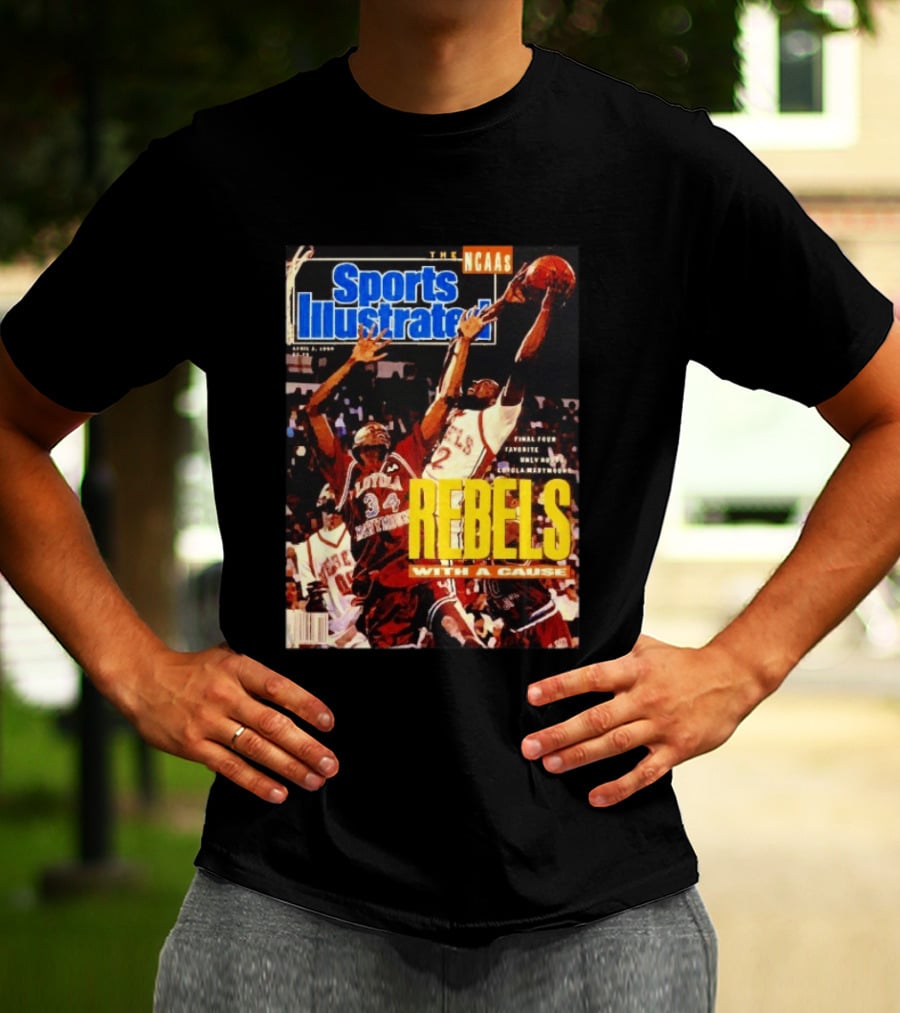 Sports Illustrated NCAA Rebels With A Cause April 1990 Final Four Loyola Marymount T-Shirt