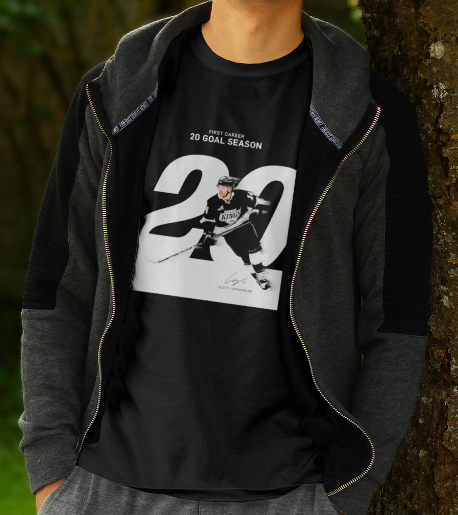 Alex Laferriere Los Angeles Kings First Career 20 Goal Season 20 T-Shirt