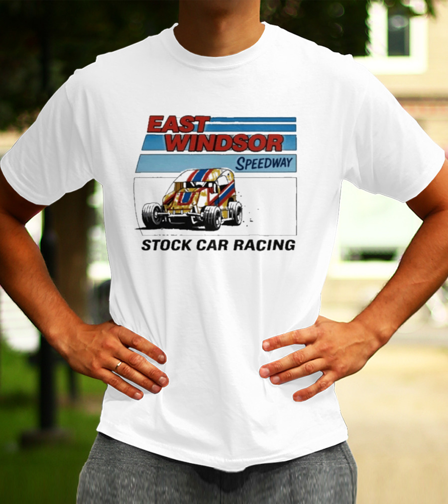 East Windsor Speedway Stock Car Racing Vintage Classic Auto Racing T-Shirt