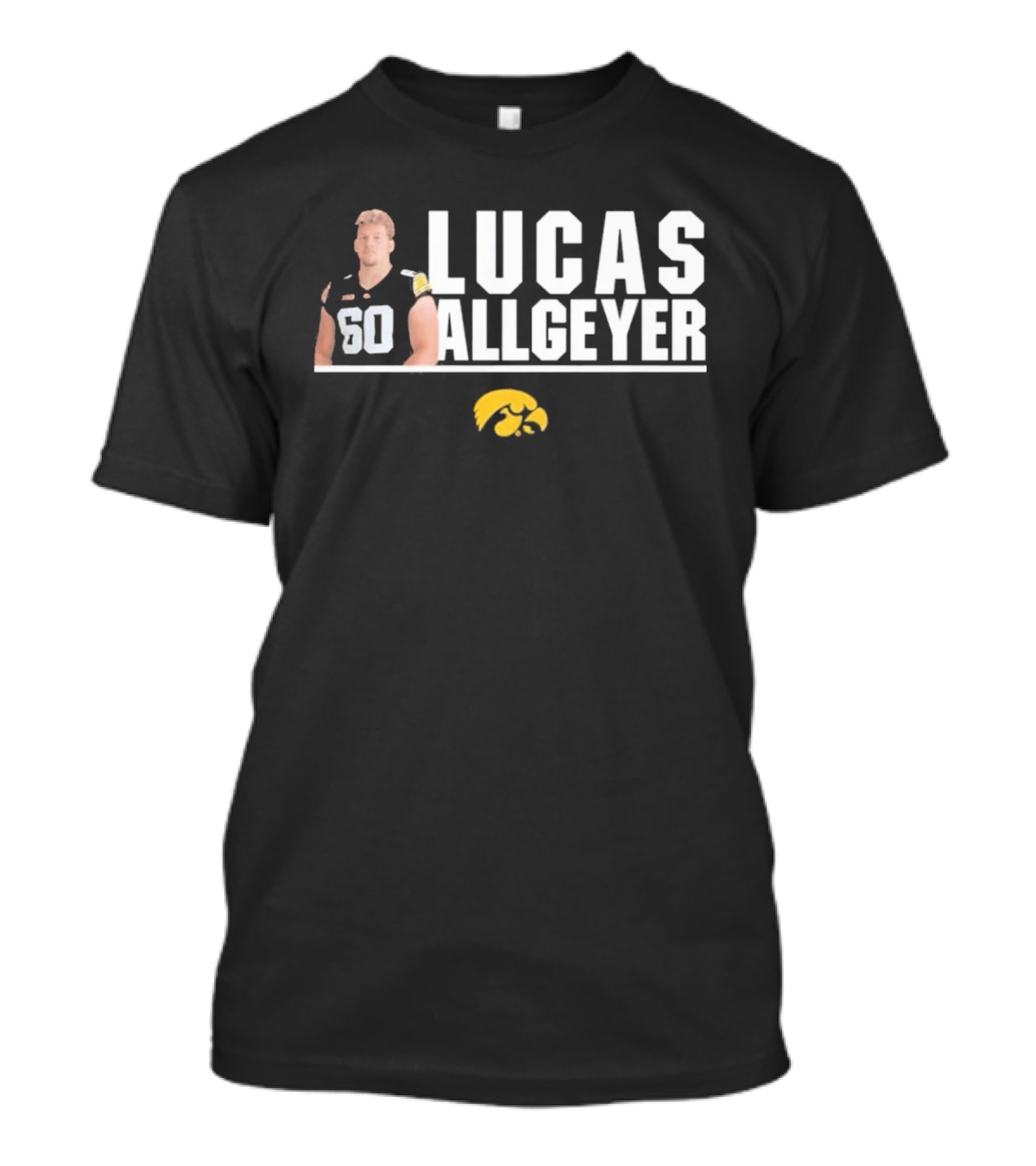 Lucas Allgeyer Iowa Hawkeyes Player 60 T-Shirt