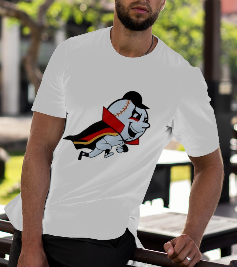 Mr. Met Danhausen Baseball Character With Cape And Makeup T-Shirt