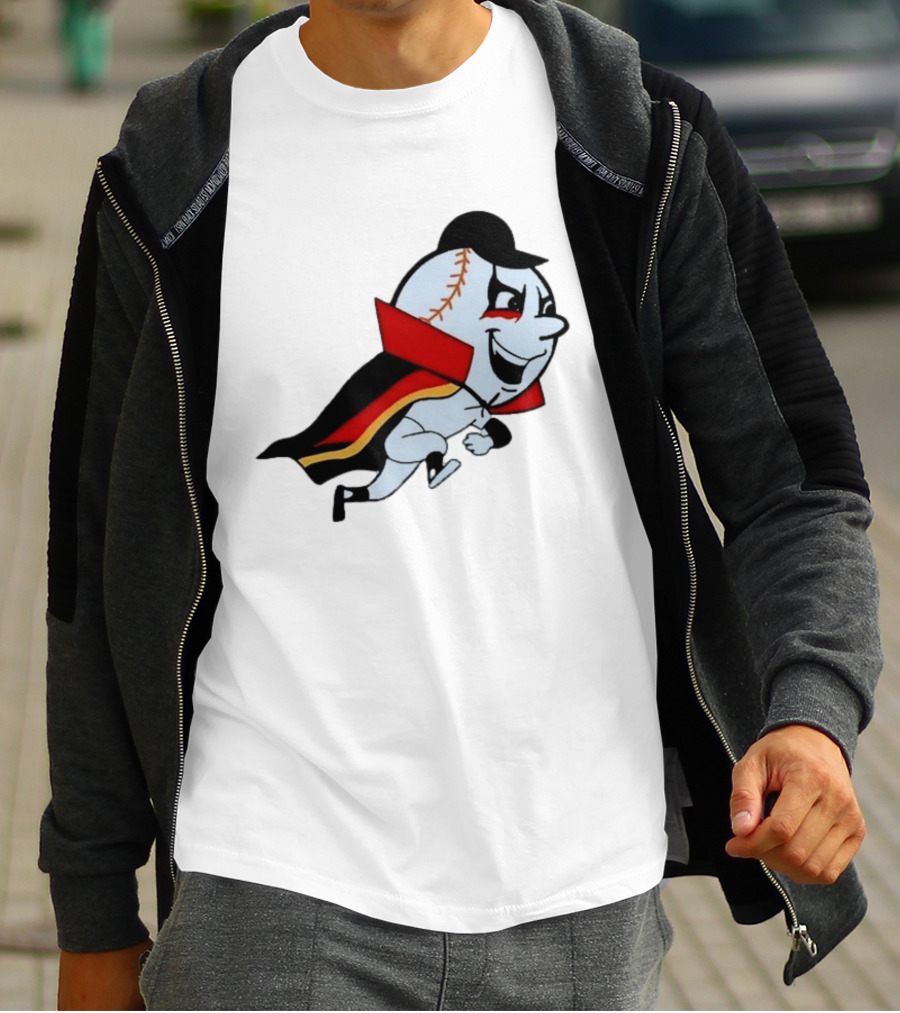 Mr. Met Danhausen Baseball Character With Cape And Makeup T-Shirt