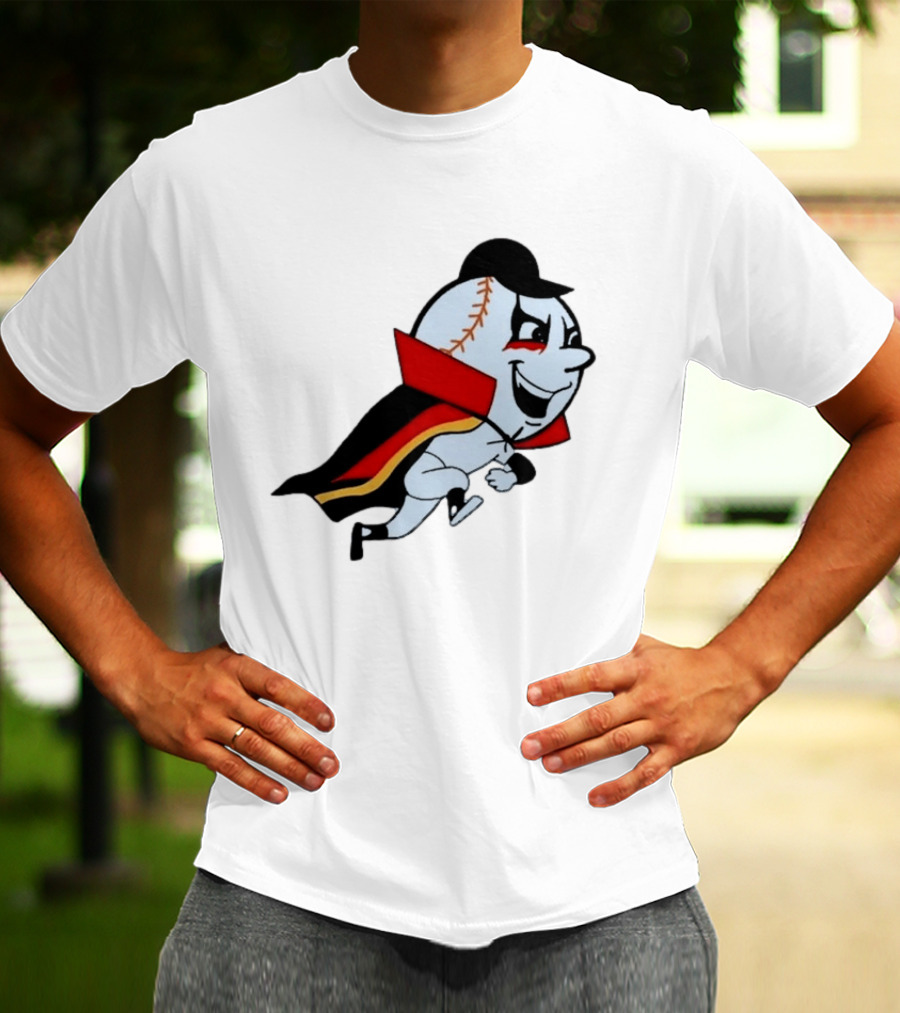 Mr. Met Danhausen Baseball Character With Cape And Makeup T-Shirt