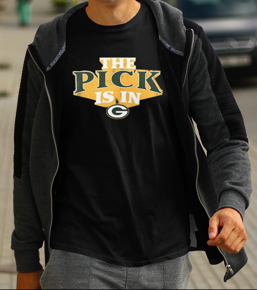 Green Bay Packers The Pick Is In Football Draft T-Shirt