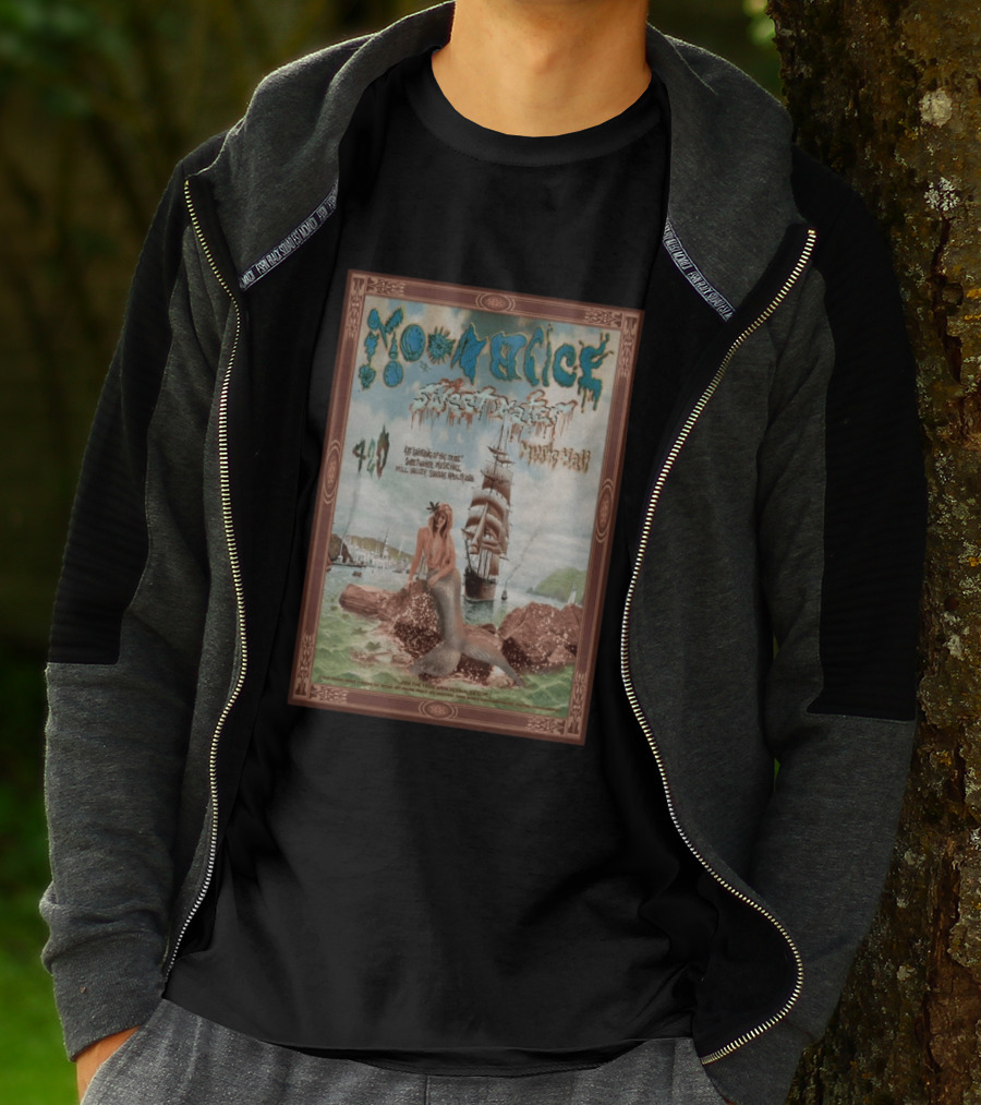 Moonalice Sweetwater Mill Valley 4 19 2026 Mermaid And Ship T-Shirt