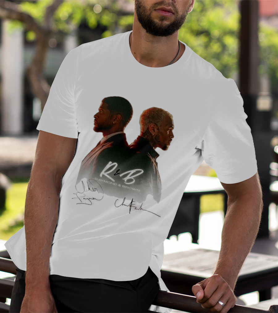 Raymond & Brown R&B Tour Usher Chris Brown Collaboration T-Shirt
