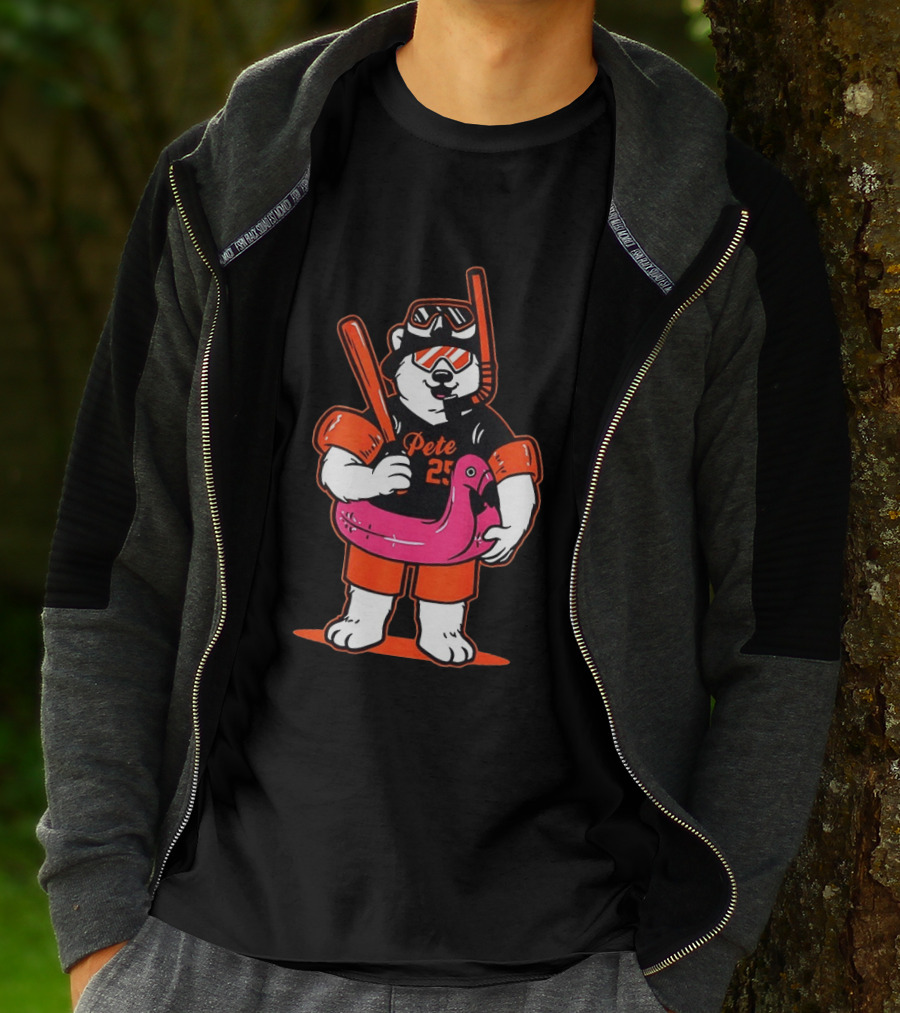 Pete Alonso Polar Bear Baseball Scuba Flamingo Baltimore Orioles T-Shirt