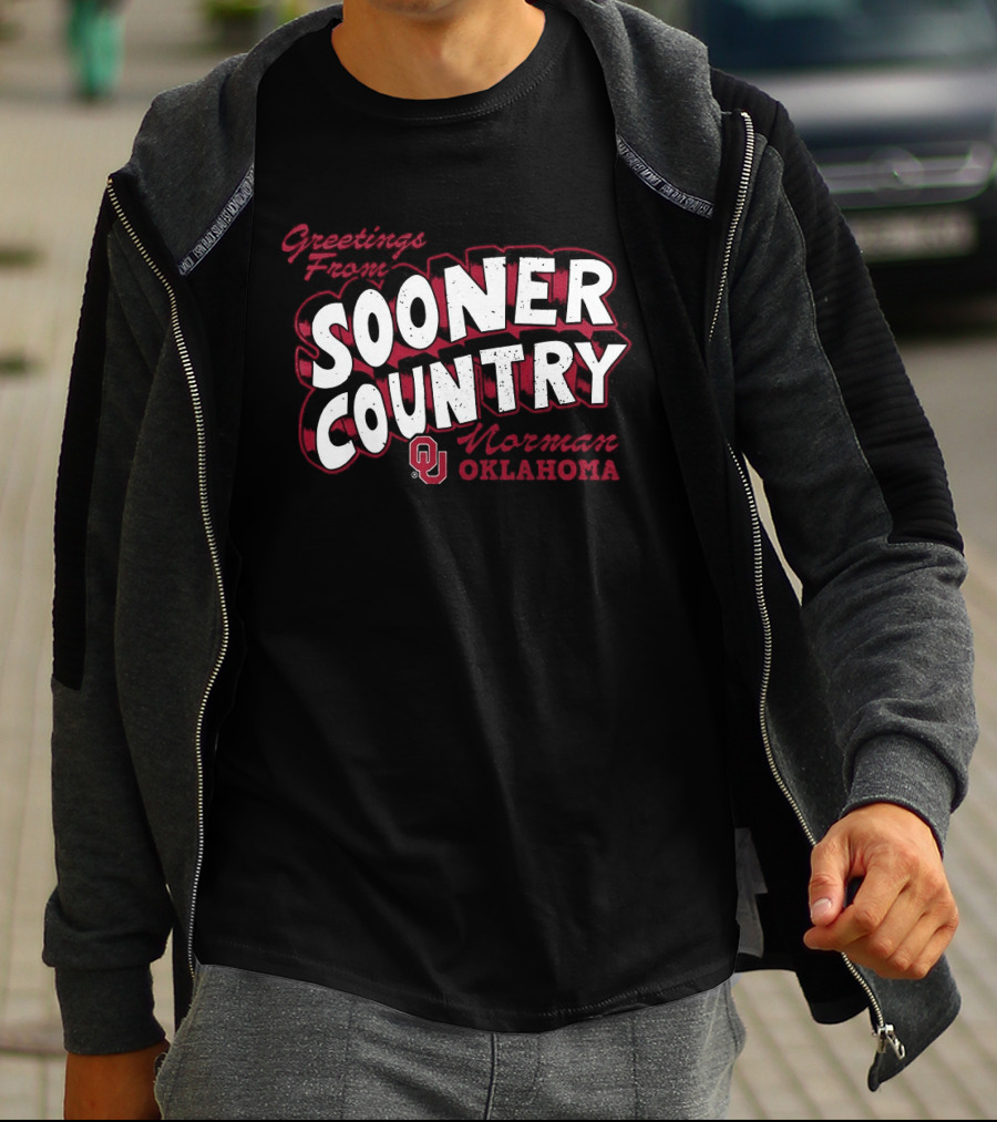 Greetings From Sooner Country Norman Oklahoma Sooners T-Shirt