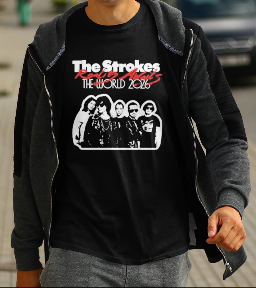 The Strokes Reality Awaits The World 2026 Tour T-Shirt