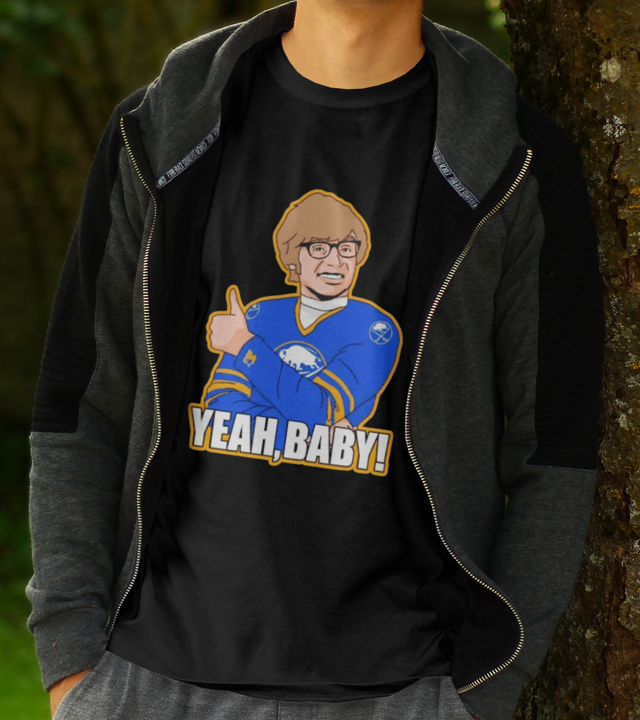 Yeah Baby Austin Powers Buffalo Sabres Hockey T-Shirt