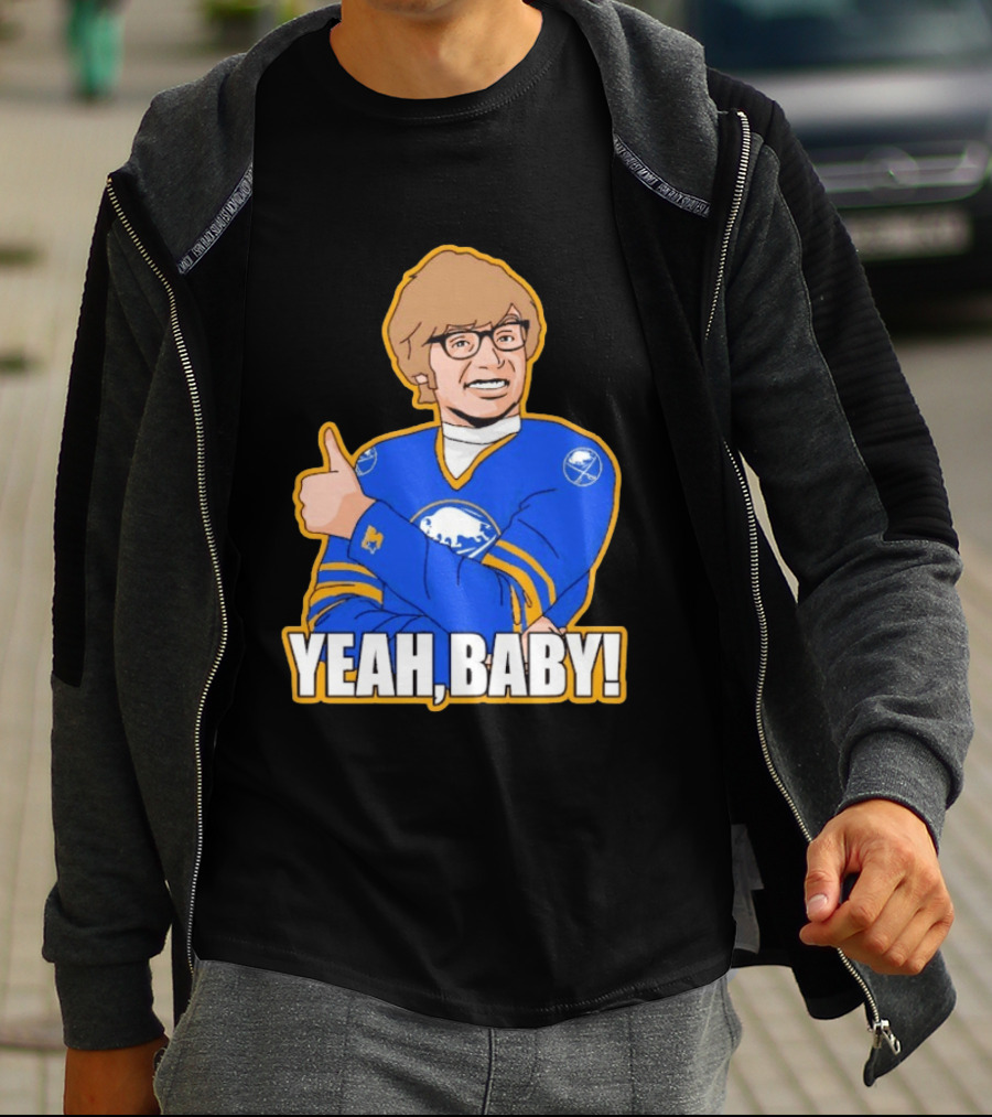 Yeah Baby Austin Powers Buffalo Sabres Hockey T-Shirt