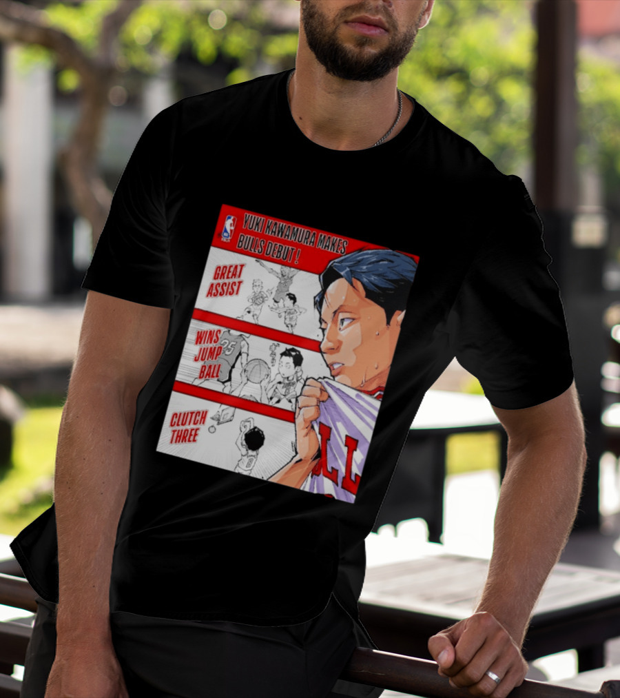 Yuki Kawamura Makes Bulls Debut Great Assist Jump Ball Clutch Three T-Shirt