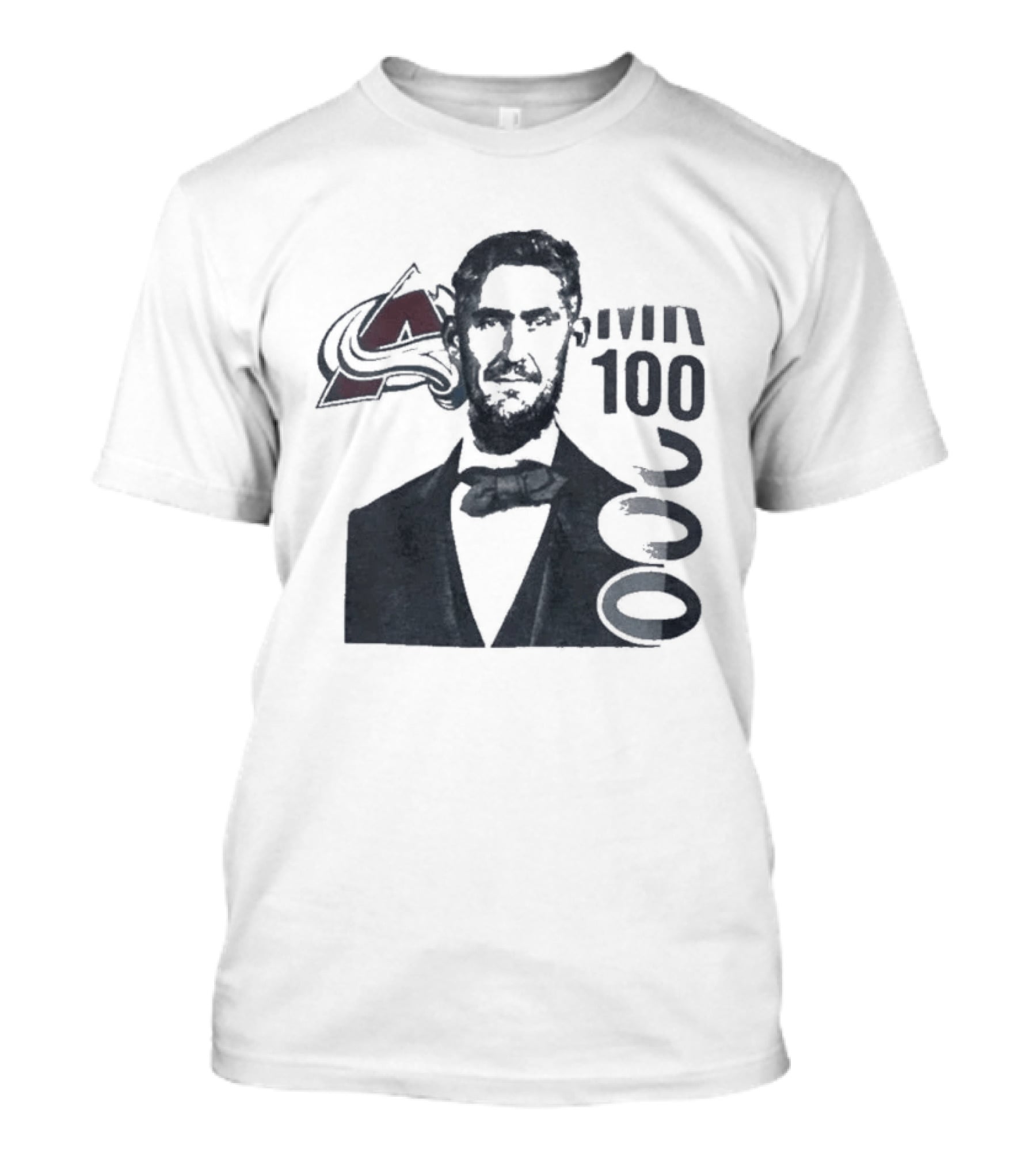 Avalanche 1000 Mr Bow Tie And Hockey Sticks T-Shirt