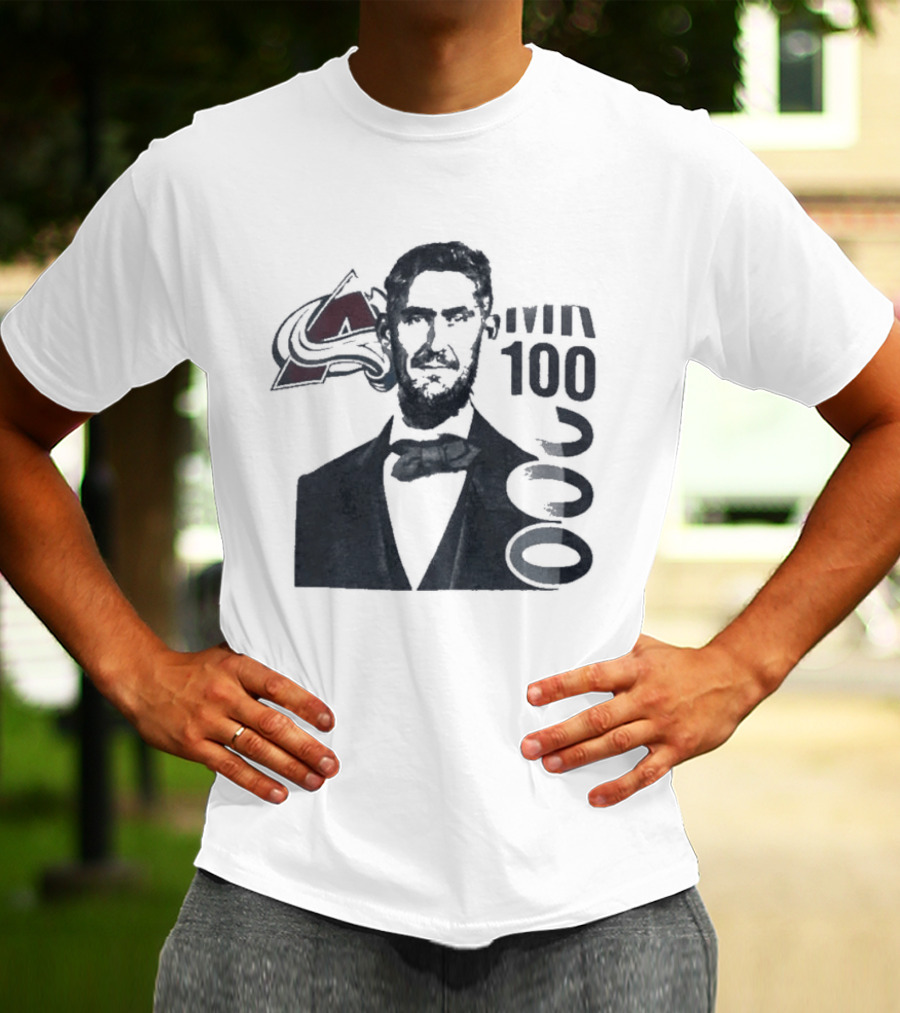 Avalanche 1000 Mr Bow Tie And Hockey Sticks T-Shirt