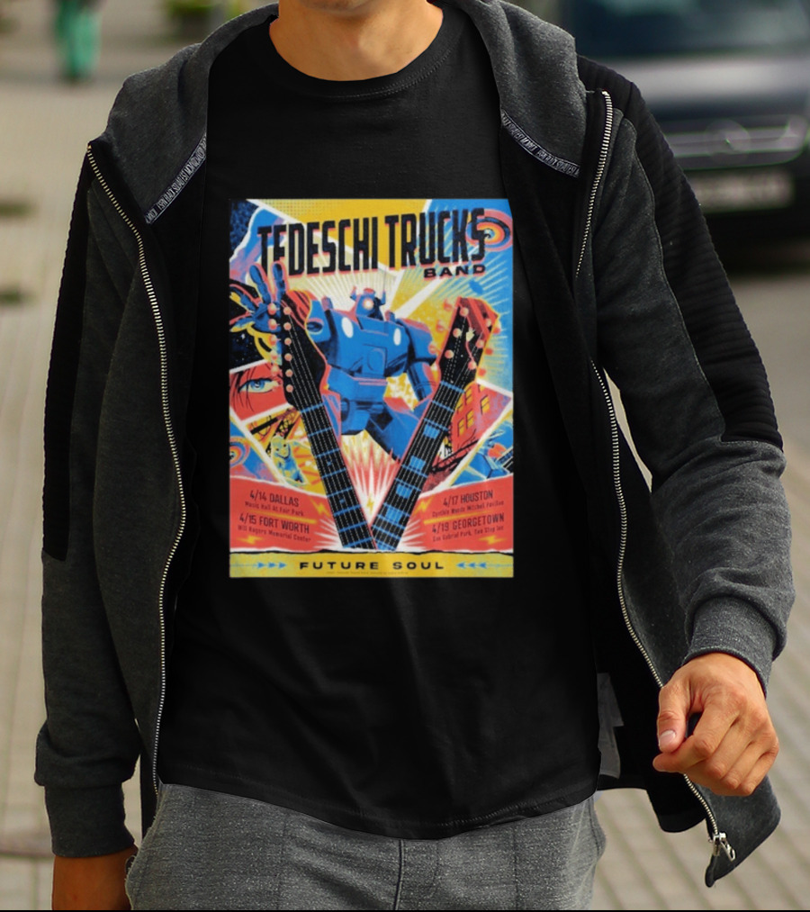 Tedeschi Trucks Band Future Soul 2026 Texas Tour April 14 19 Dallas Fort Worth Houston Georgetown T-Shirt