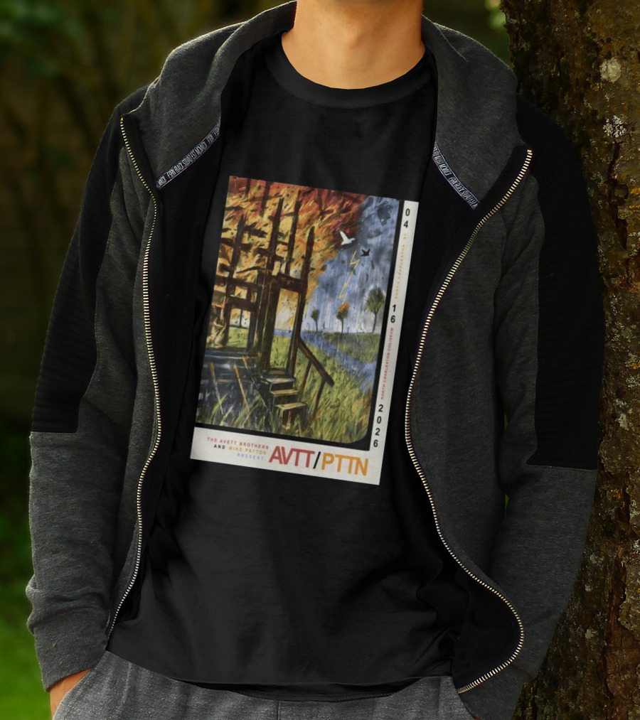 The Avett Brothers Mike Patton Presents AVTT PTTN April 16 2026 North Charleston Coliseum T-Shirt