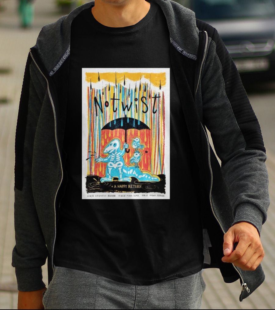 Notwist A Happy Return Tour Italy April 2026 Locomotiv Monk T-Shirt