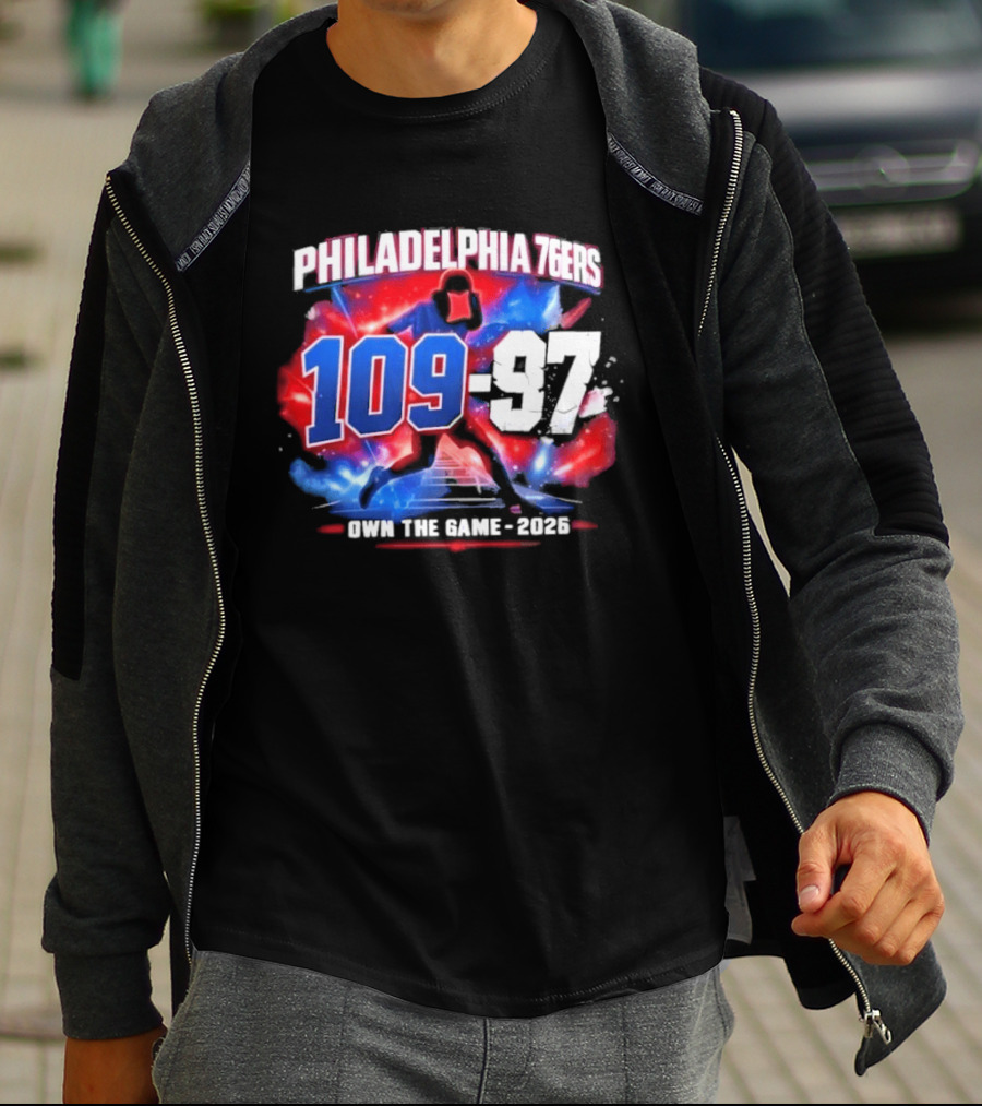 Philadelphia 76Ers 109 97 Victory Vs Orlando Magic Joel Embiid Mode 2026 T-Shirt