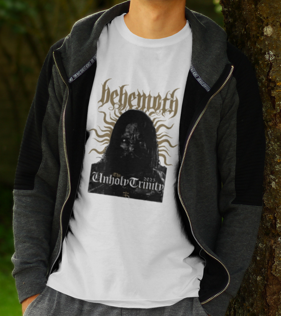 Behemoth The Unholy Trinity Sunburst Symbol Dark T-Shirt