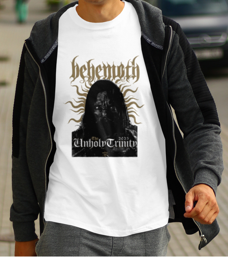 Behemoth The Unholy Trinity Sunburst Symbol Dark T-Shirt