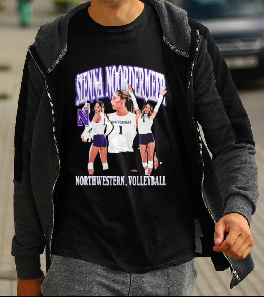 Sienna Noordermeer Northwestern Volleyball Player N Wildcats Sports Team T-Shirt