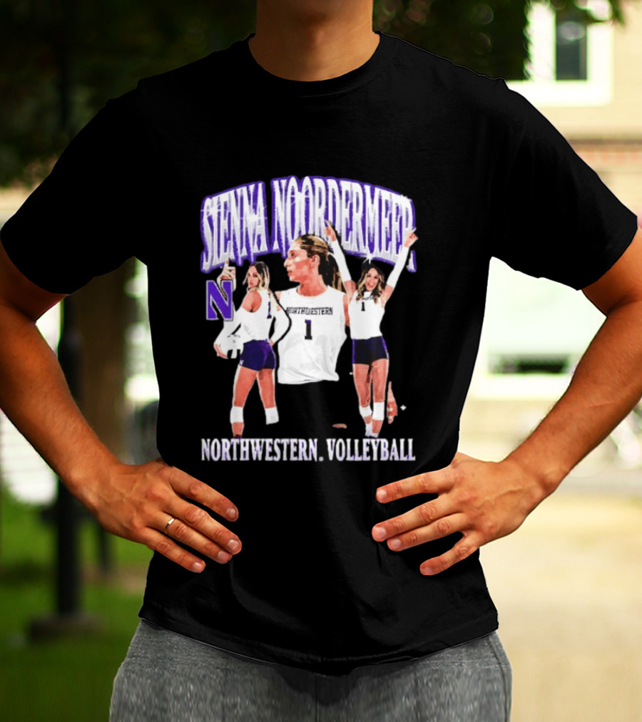 Sienna Noordermeer Northwestern Volleyball Player N Wildcats Sports Team T-Shirt