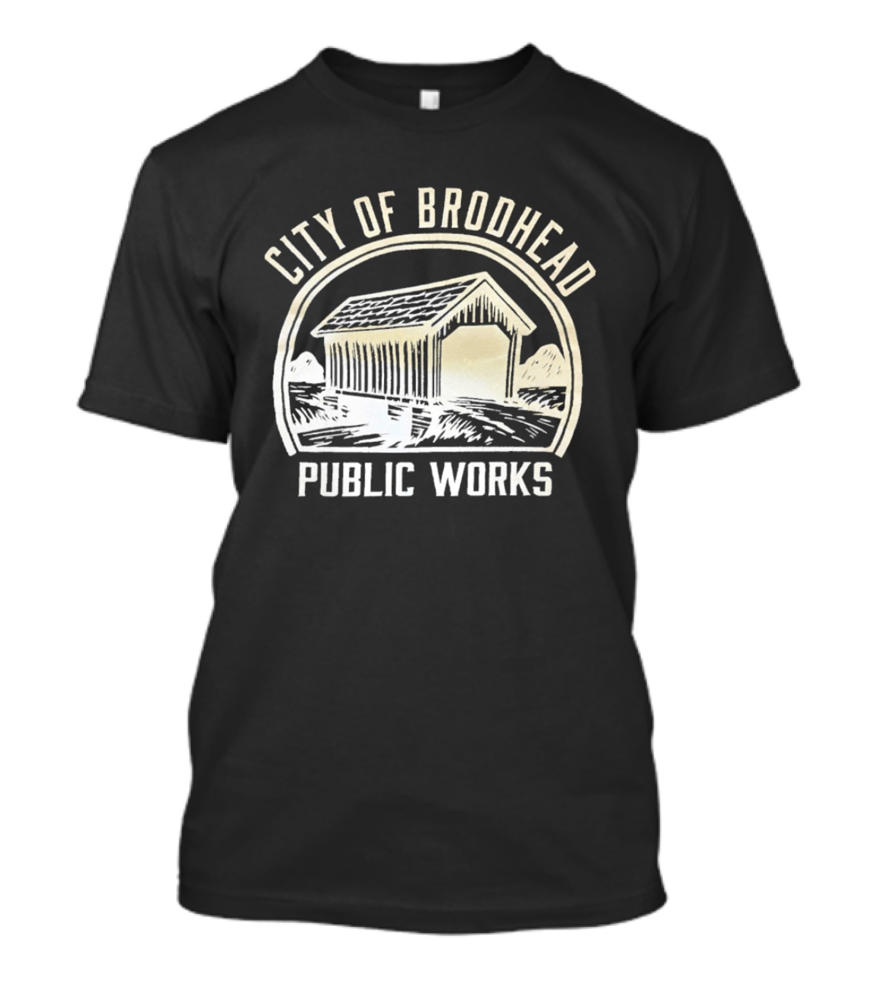 City Of Brodhead Public Works Covered Bridge T-Shirt