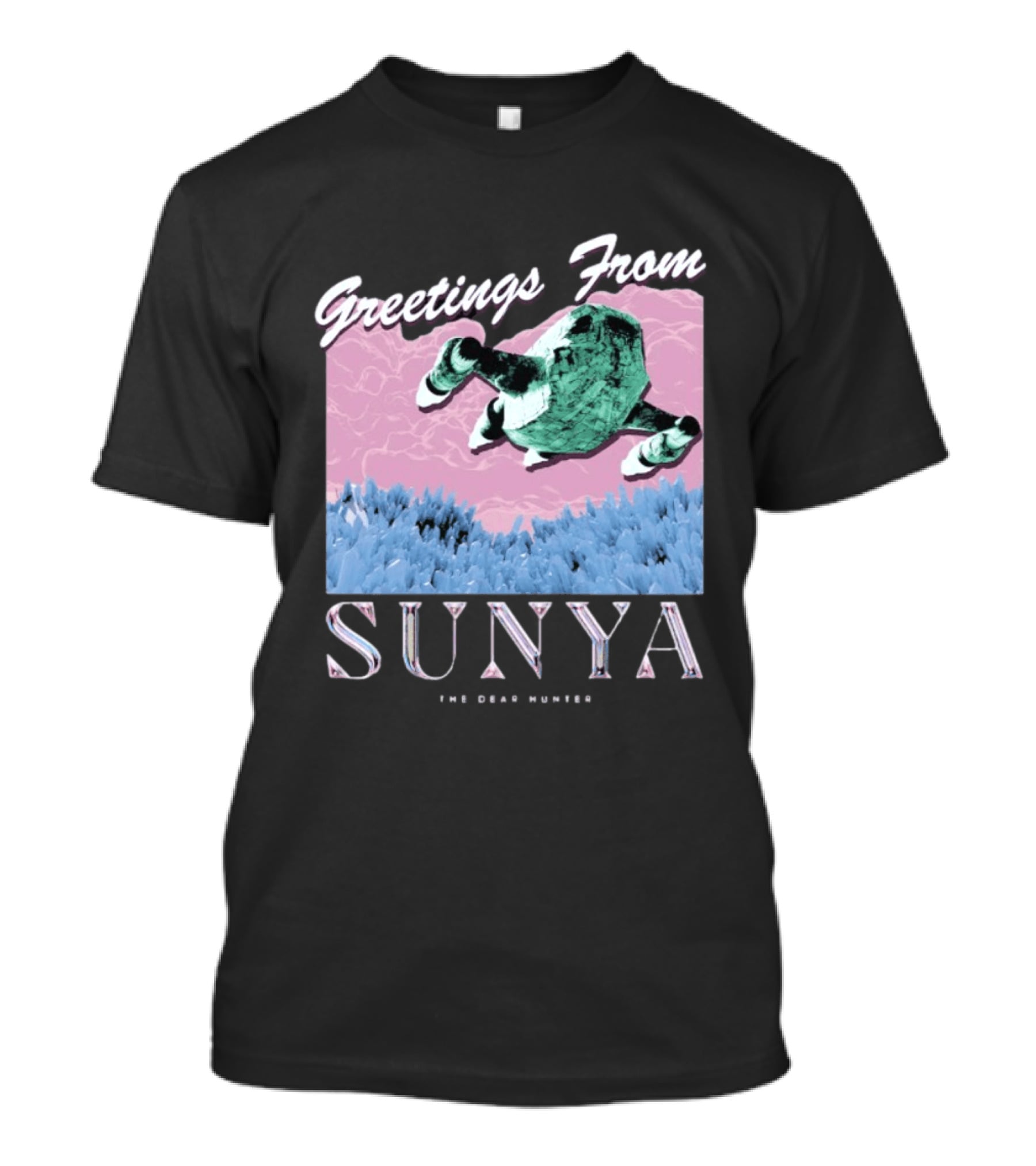 Greetings From Sunya The Dear Hunter Retro Futuristic T-Shirt