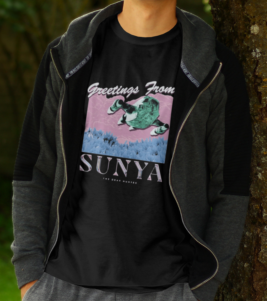 Greetings From Sunya The Dear Hunter Retro Futuristic T-Shirt
