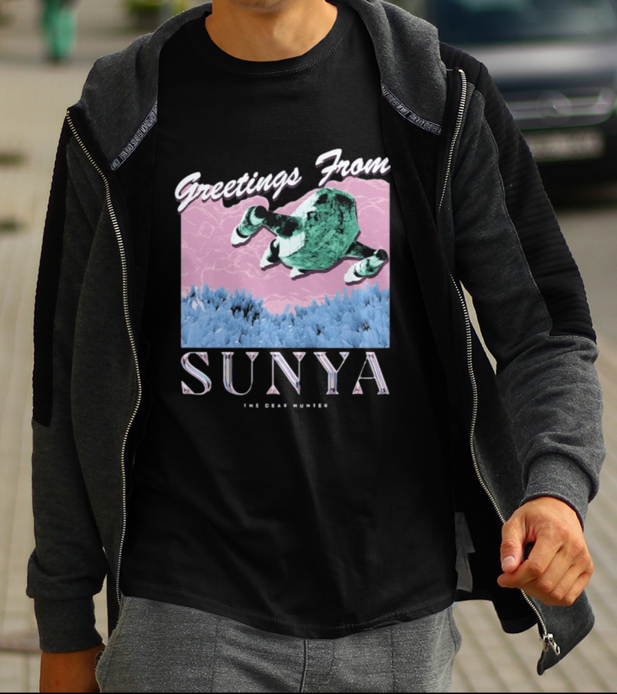 Greetings From Sunya The Dear Hunter Retro Futuristic T-Shirt