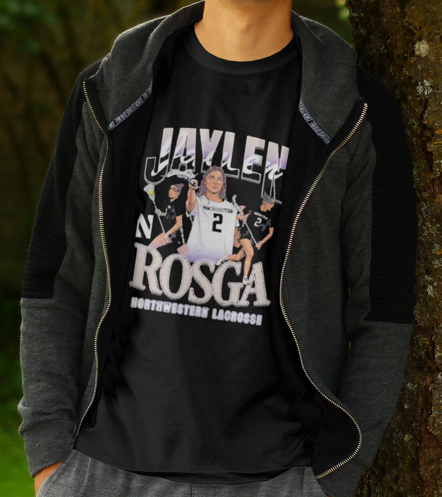 Jaylen Rosga Northwestern Lacrosse Player No. 2 T-Shirt